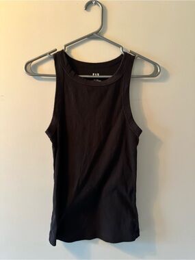 GAP Black Ribbed Sleeveless Tank